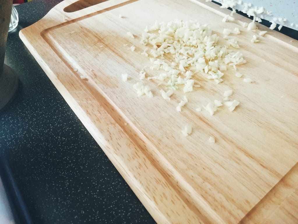 mince the garlic